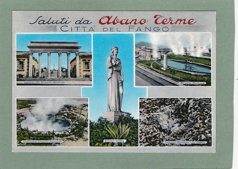 AK Saluti da Abano Terme. Citta del Fango.