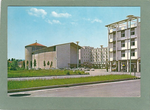 AK Abano Terme. Chiesa del Sacro Cuore e Terme Helvetia.