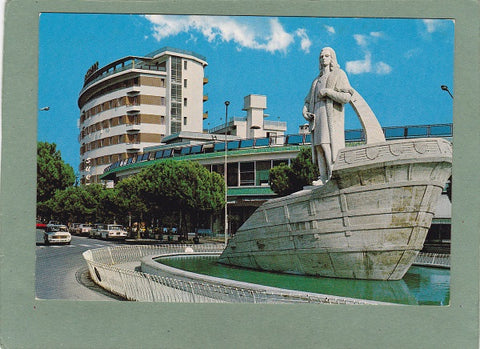AK Abano Terme. Monumento a Cristoforo Colombo.