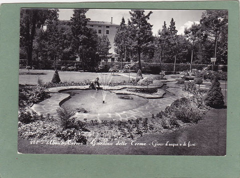 AK Abano Terme – Giardino delle Terme – Gioco d'acqua e di fiori.