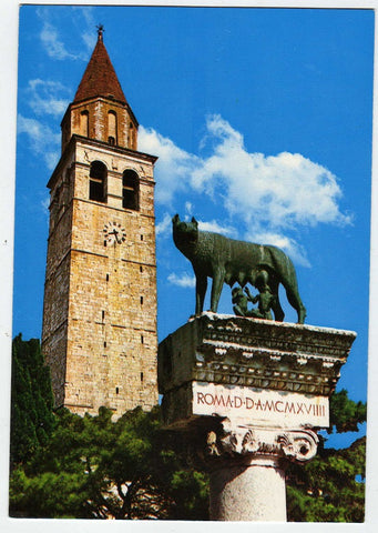 AK Aquileia. Campanile e Lupa Capitolina.