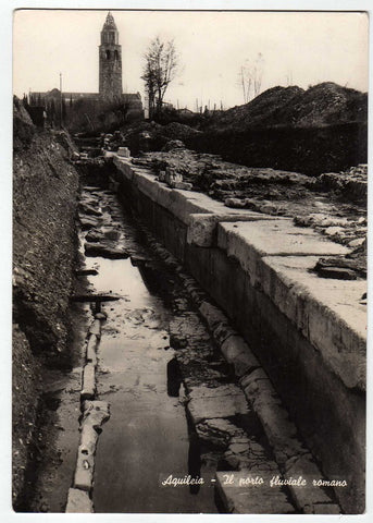 AK Aquileia – Il porto fluviale romano.