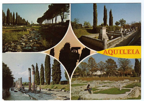 AK Aquileia. Porto Romano. Sepolcreto. Via Sacra. Nuovi Scavi.