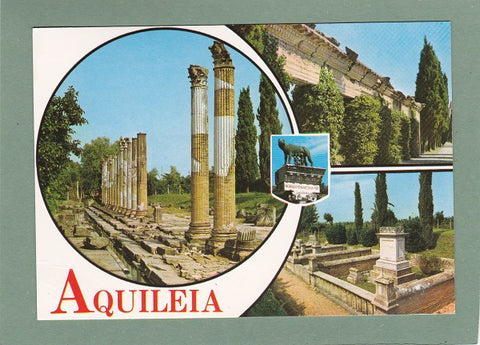 AK Aquileia. Il Foro Romano. Via Sacra. Il Sepolcro Romano.