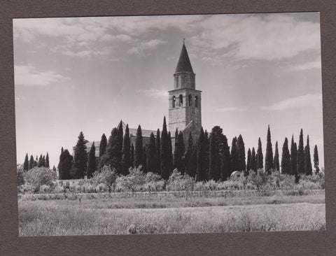 AK Aquileia - Basilica col cipressi.