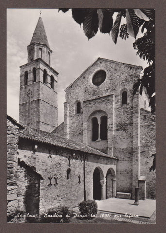 AK Aquileia - Basilica di Poppo con bifora.
