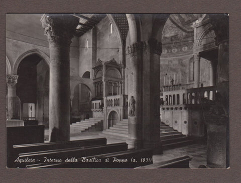 AK Aquileia – Interno della Basilica di Poppo (a.  1031).