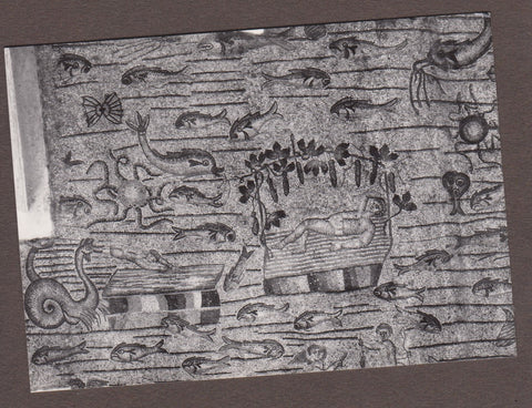 AK Aquileia - Basilica. Mosaico pavimentale (inizi del IV sec.) Due episodi della vicenda di Giona.