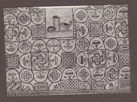 AK Aquileia - Basilica. Mosaico pavimentale (inizi del IV sec.) Lotta del gallo con la tartaruga.