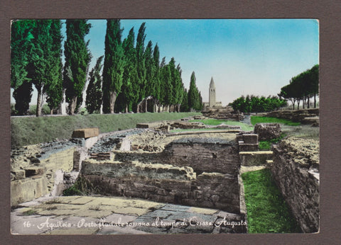 AK Aquileia - Porto fluviale romano al tempo di Cesare Augusto.
