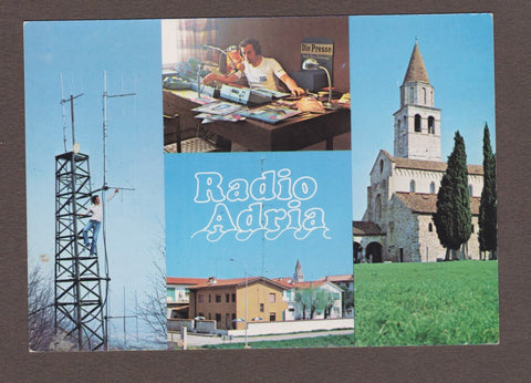 AK Aquileia. Radio Adria. Via Fermi 13.