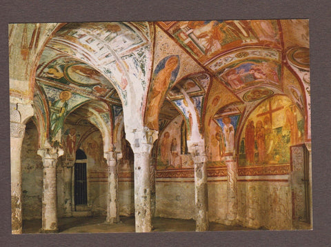 AK Aquileia. Basilica di Poppo. (Cripta degli affreschi) Colonne e capitelli Carolingi.