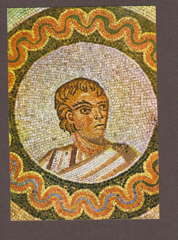 AK Aquileia. Basilica di Poppo Mosaico pavimentale (iniz. IV. secolo) Ritratto di benefattore.
