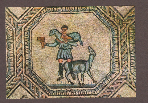 AK Aquileia. Basilica di Poppo Mosaico pavimentale (iniz. IV. secolo) Il Buon Pastore.