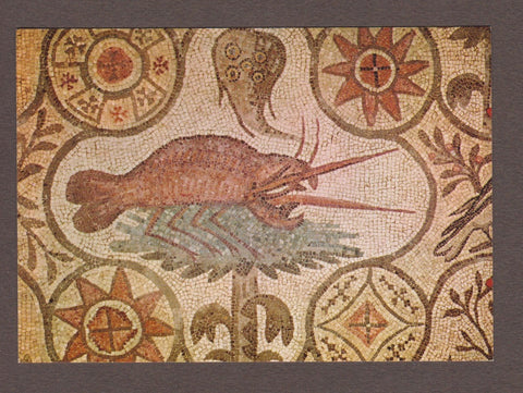 AK Aquileia - Basilica - Cripta degli scavi: Particolare del mosaico (fine del III secolo) Aragosta.