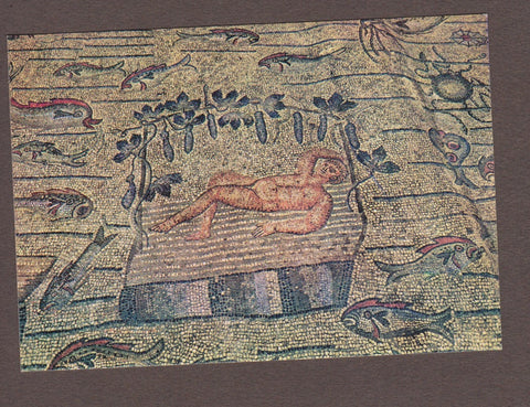 AK Aquileia - Basilica. Mosaico pavimentale (inizi del IV sec.) Un episodio della vicenda di Giona.