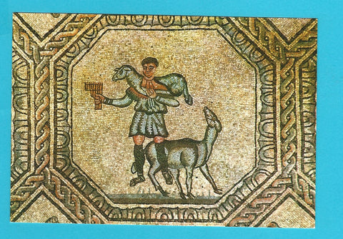 AK Aquileia. Basilica di Poppo. Mosaico pavimentale. Il Buon Pastore.