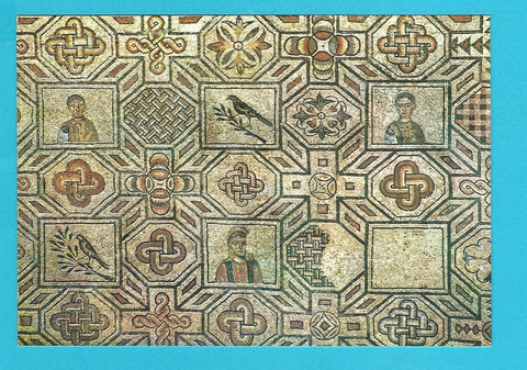 AK Aquileia. Basilica di Poppo. Mosaico pavimentale. Ritratti di donatori.