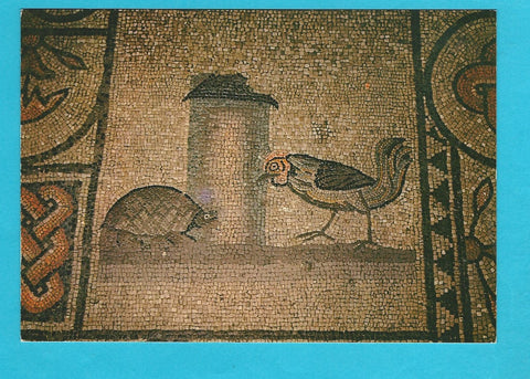 AK Aquileia. Lotta tra il gallo e la tartaruga.
