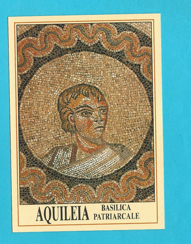 AK Aquileia. Basilica patriarcale - Mosaico pavimentale  Ritratto di benefattore.
