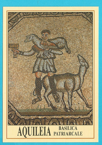 AK Aquileia. Basilica patriarcale - Mosaico pavimentale  Il Buon Pastore.