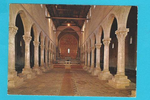 AK Aquileia. Interno Basilica con Mosaico.