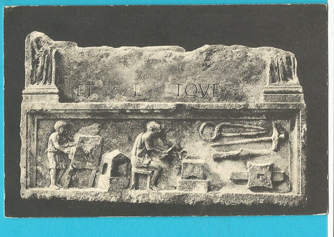 AK Aquileia - Museo, Bassorilievo, officina di fabbro.