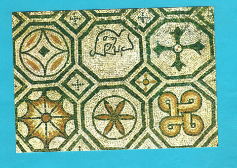 AK Aquileia. Basilica di Poppo. Mosaico pavimentale. Esorcismo musivo unico del suo genere.