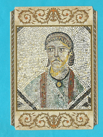 AK Basilica di Aquileia. pavimento musivo. Figura di Donatrice.