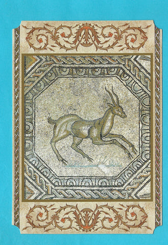 AK Basilica di Aquileia. pavimento musivo. Antilope: particolare dalla scena del Buon Pastore.