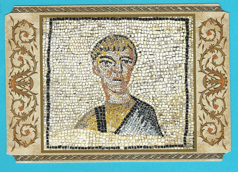 AK Basilica di Aquileia. pavimento musivo. Figura di Benefattore.