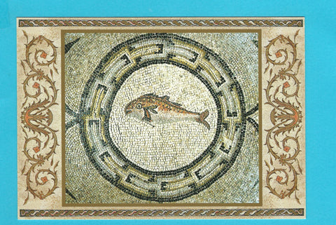 AK Basilica di Aquileia. pavimento musivo. Pesce.