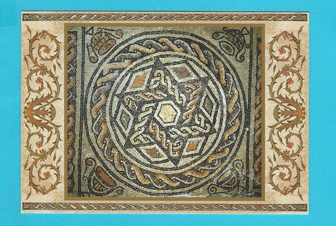 AK Basilica di Aquileia. pavimento musivo. Stella di David. inserita in clipeo.
