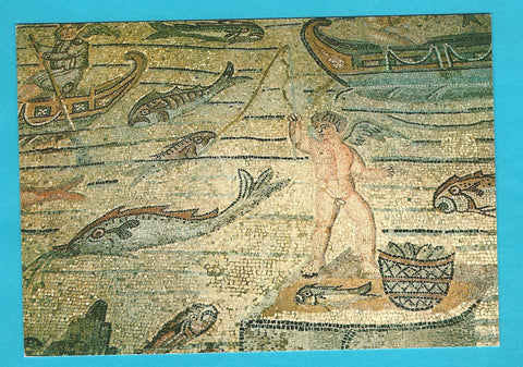 AK Aquileia. Basilica di Popo. Scene di pesca.