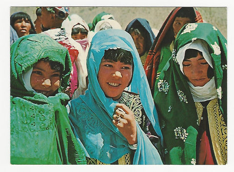 AK Afghanistan. Hazara Village Girls.