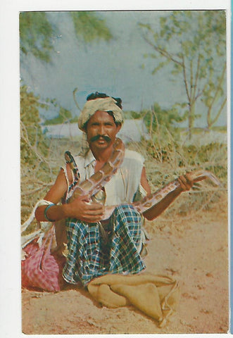 AK Karachi. Snake Charmer. West Pakistan.