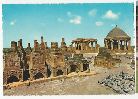 AK West Pakistan. Chowkundi Tombes near Karachi.