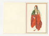 Trachten-Karte Wealthy Lebanese Lady Costume used around 1860. From an "Artisanat Libanais" model doll.