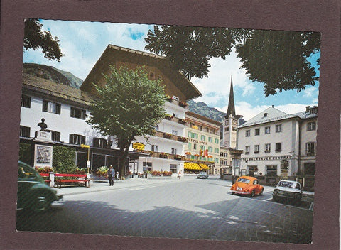 AK Bad Hofgastein. Hauptplatz mit Kaiser Franz-Denkmal