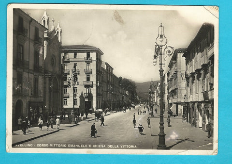 AK Avellino - Corso Vittorio Emanuele e Chiesa della Vittoria.