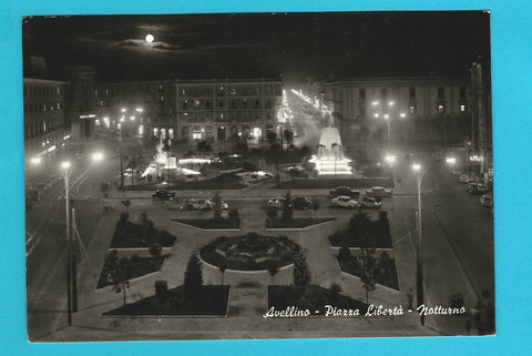 AK Avellino. Piazza Liberta - Notturno.