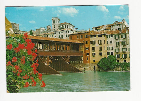 AK Bassano del Grappa. Ponte degli Alpini.