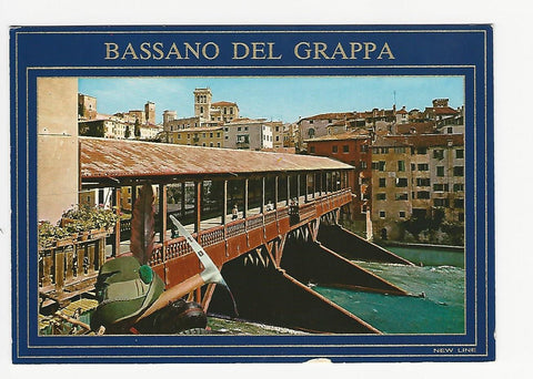 AK Bassano del Grappa. Ponte degli Alpini.