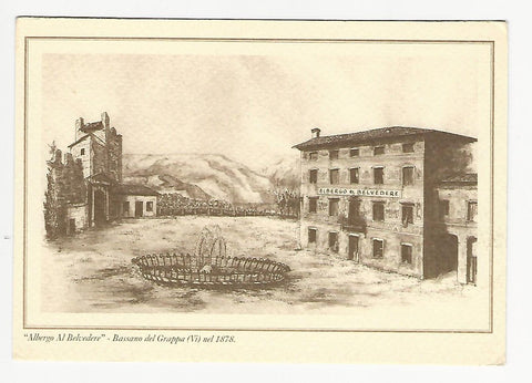 AK Bassano del Grappa. Albergo al Belvedere.