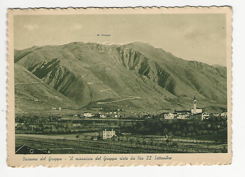 AK Bassano del Grappa - Il massiccio del Grappa visto da Via XX Settembre.