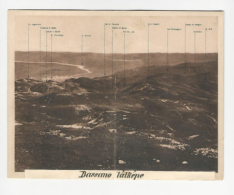 AK Bassano del Grappa. Monte Grappa. Panorama.