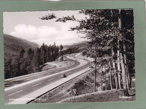 AK Autobahn Frankfurt - Nürnberg im Spessart.