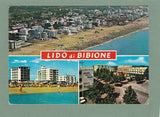 AK Lido di Bibione. Dall'aereo. Spiaggia. Piazza Centrale.