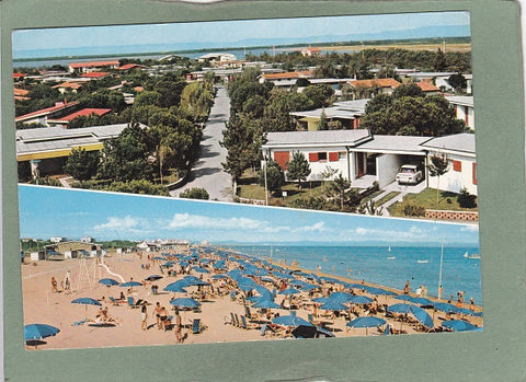 AK Bibione Pineda. Panoramica die Bungalow e la Spiaggia.