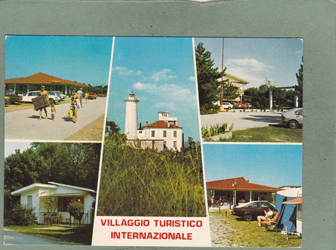 AK Bibione Spiaggia. Villaggio Turistico Internazionale. Via delle Colonie. Campeggio Villa
